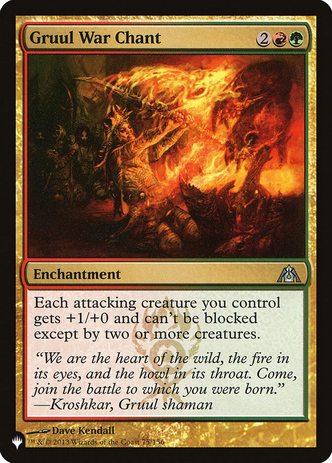 Gruul War Chant — The List DGM-75/5581