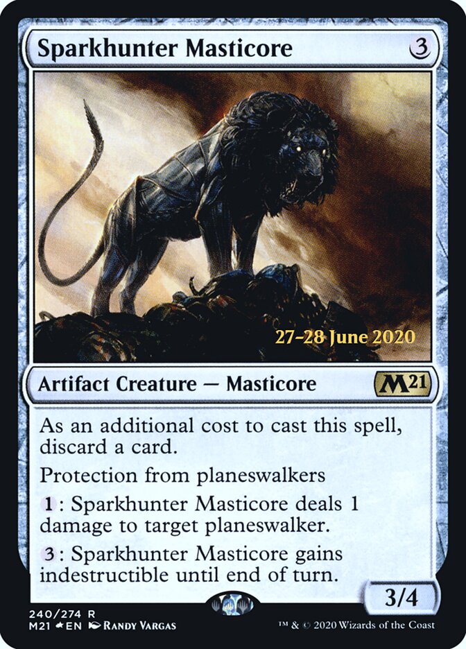 Sparkhunter Masticore — Core Set 2021 Promos 240s/137