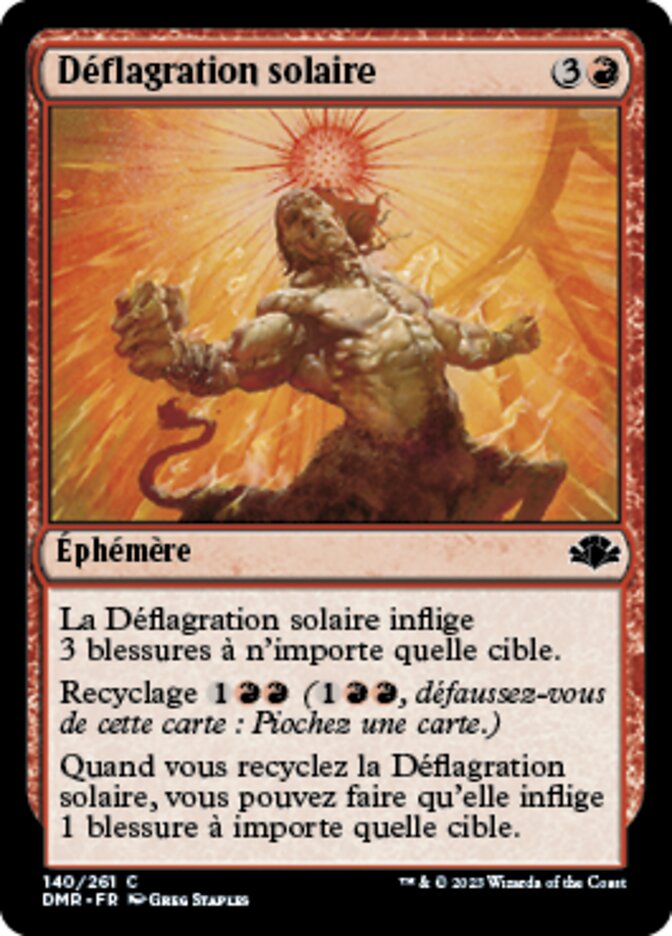 Déflagration solaire — Dominaria Remastered 140/457