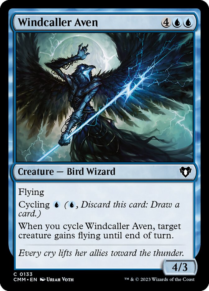 Windcaller Aven — Commander Masters 133/1067