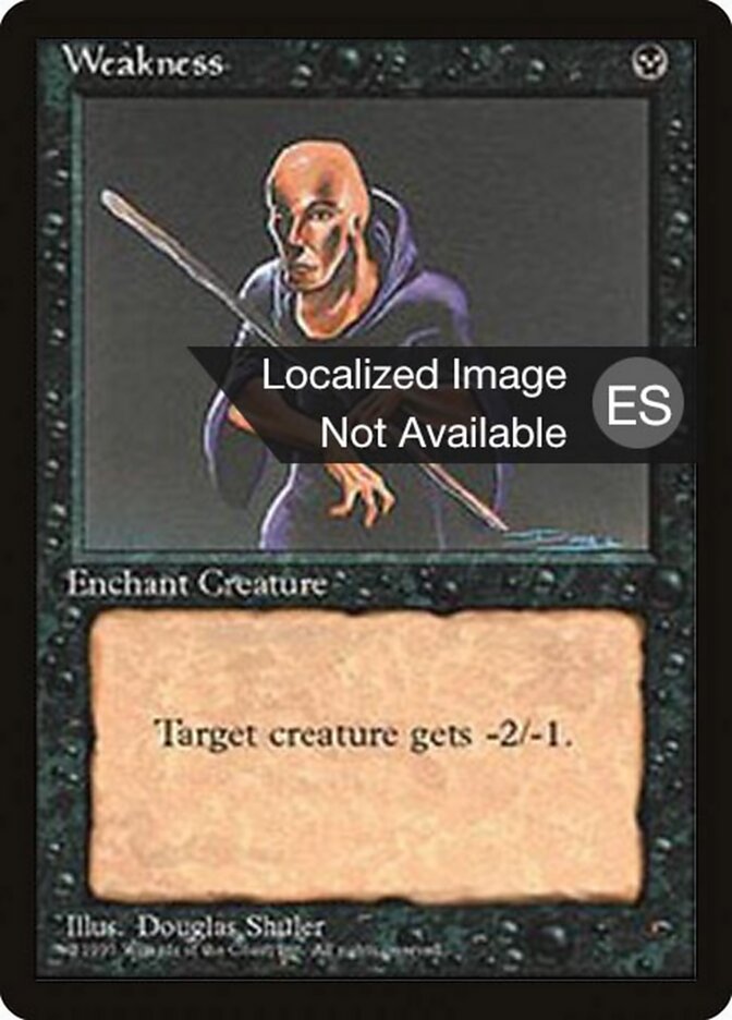 Weakness — Fourth Edition Foreign Black Border 170/378