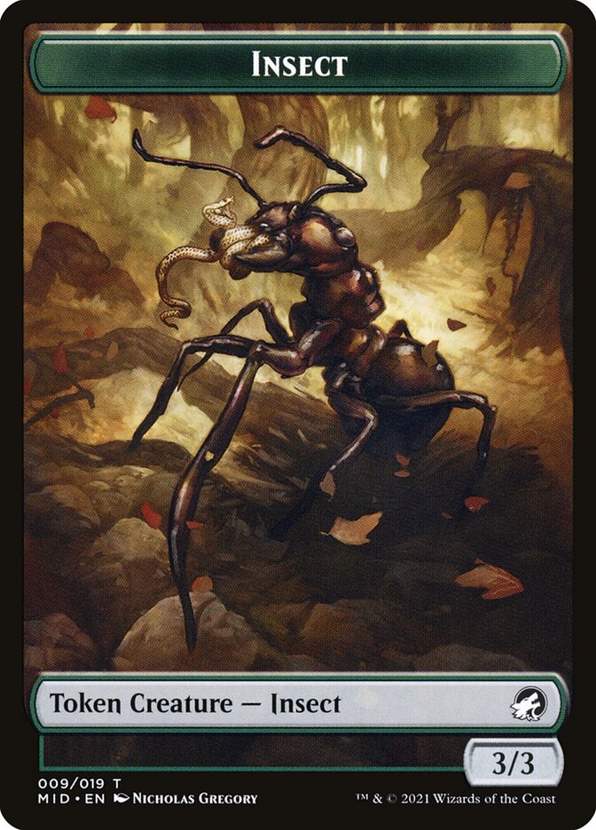 Insect — Innistrad: Midnight Hunt Tokens 9/19