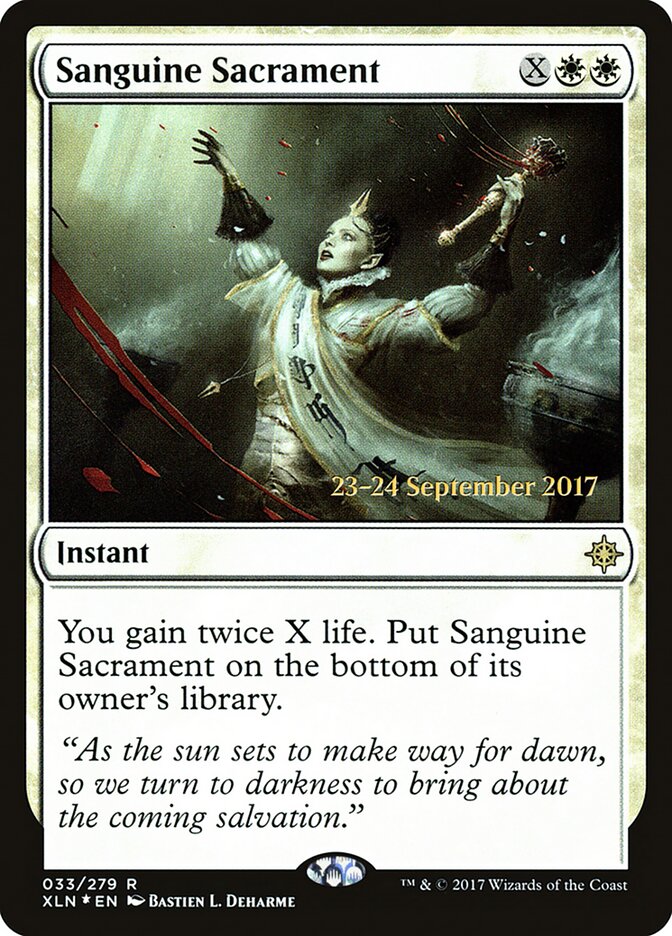 Sanguine Sacrament — Ixalan Promos 33s/120