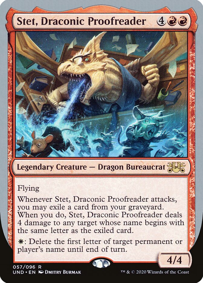 Stet, Draconic Proofreader — Unsanctioned 57/96