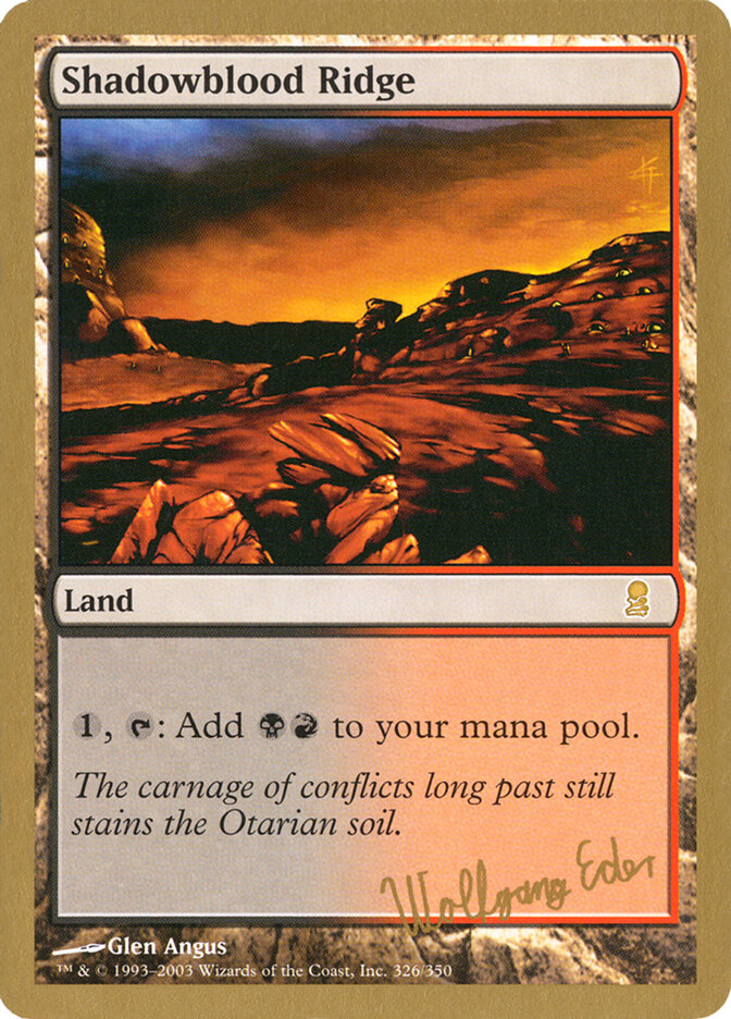 Shadowblood Ridge — World Championship Decks 2003 we326/142