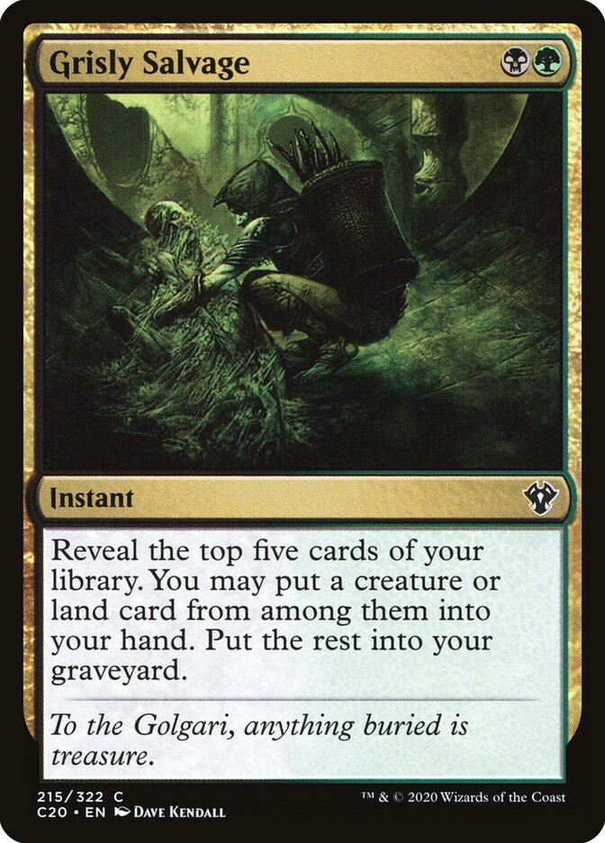 Grisly Salvage — Commander 2020 215/322