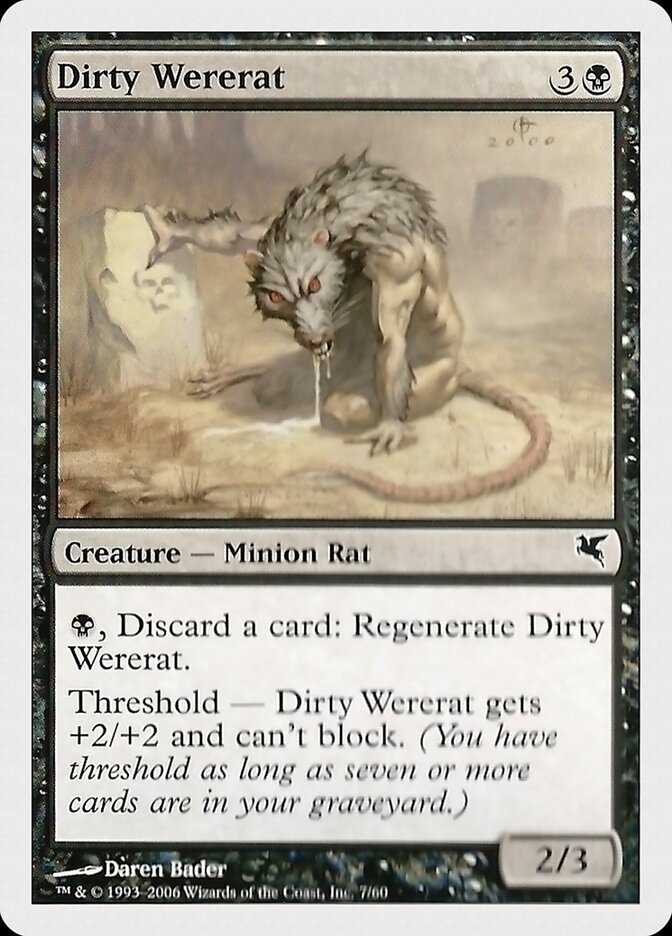 Dirty Wererat — Hachette UK 7/60