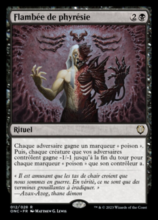 Flambée de phyrésie — Phyrexia: All Will Be One Commander 12/174