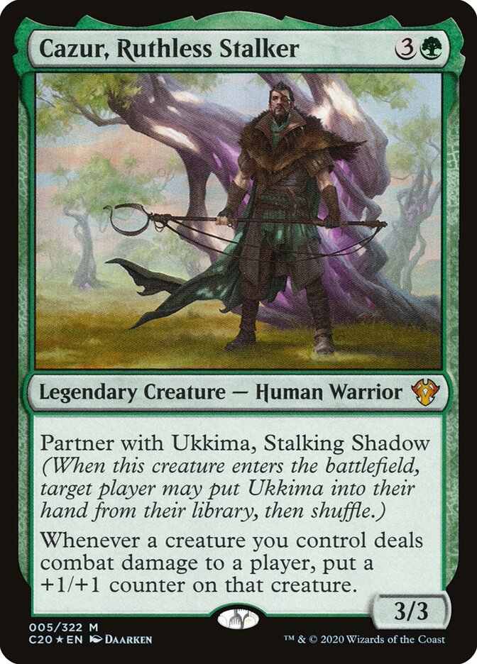 Cazur, Ruthless Stalker — Commander 2020 5/322