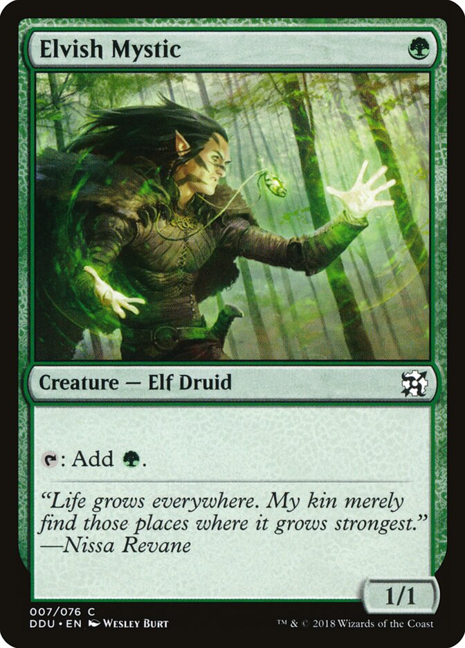 Elvish Mystic — Duel Decks: Elves vs. Inventors 7/76