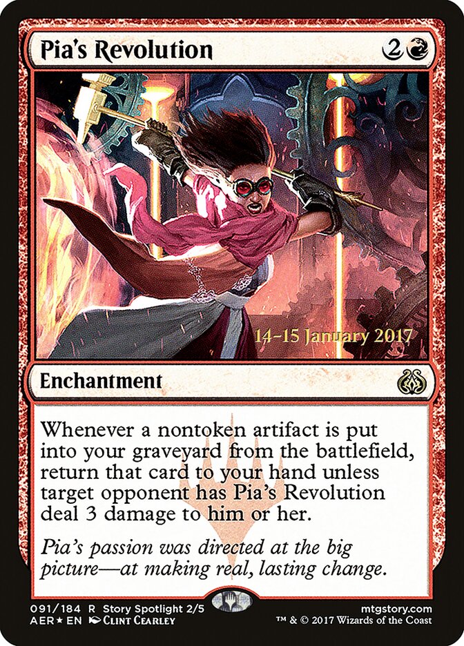 Pia's Revolution — Aether Revolt Promos 91s/65