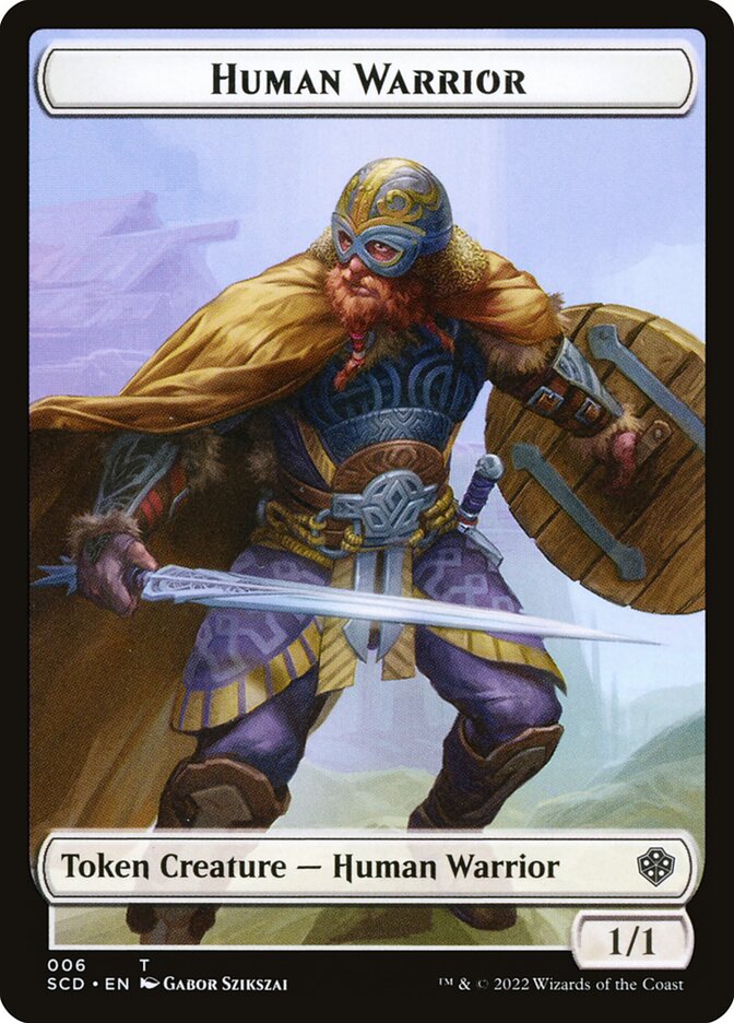 Human Warrior — Starter Commander Deck Tokens 6/27