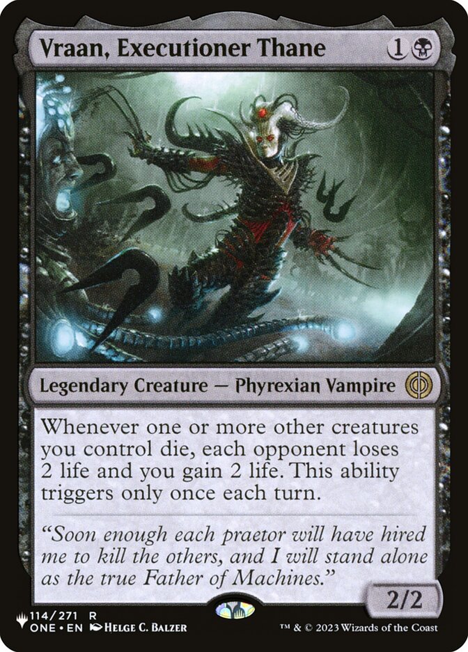 Vraan, Executioner Thane — The List ONE-114/5581
