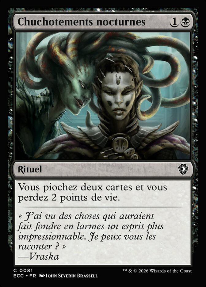 Chuchotements nocturnes — Lorwyn Eclipsed Commander 81/176
