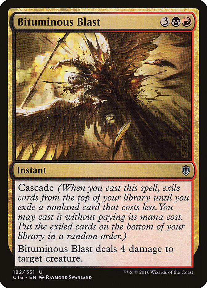 Bituminous Blast — Commander 2016 182/351