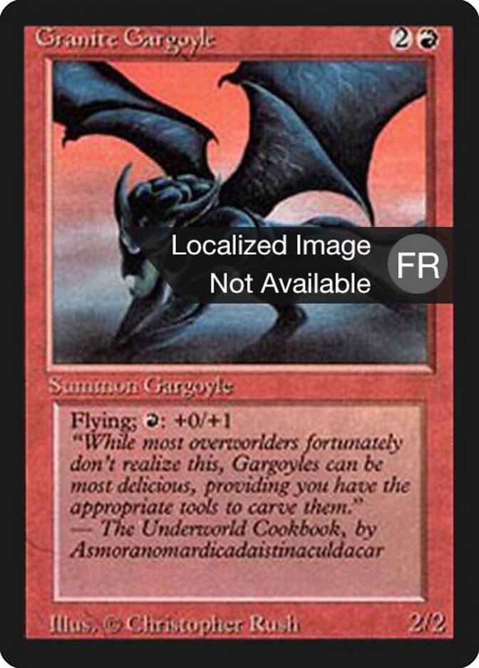 Granite Gargoyle — Foreign Black Border 156/307