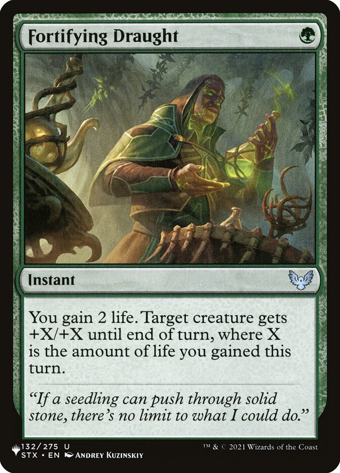 Fortifying Draught — The List STX-132/5581
