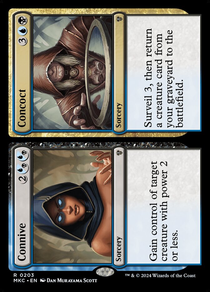 Connive // Concoct — Murders at Karlov Manor Commander 203/358