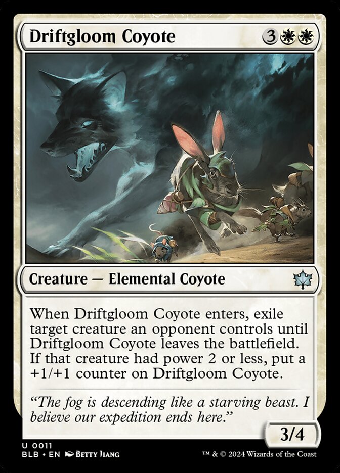 Driftgloom Coyote — Bloomburrow 11/398