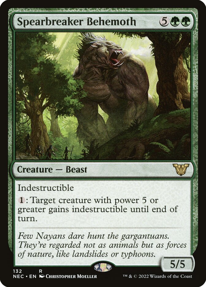 Spearbreaker Behemoth — Neon Dynasty Commander 132/179