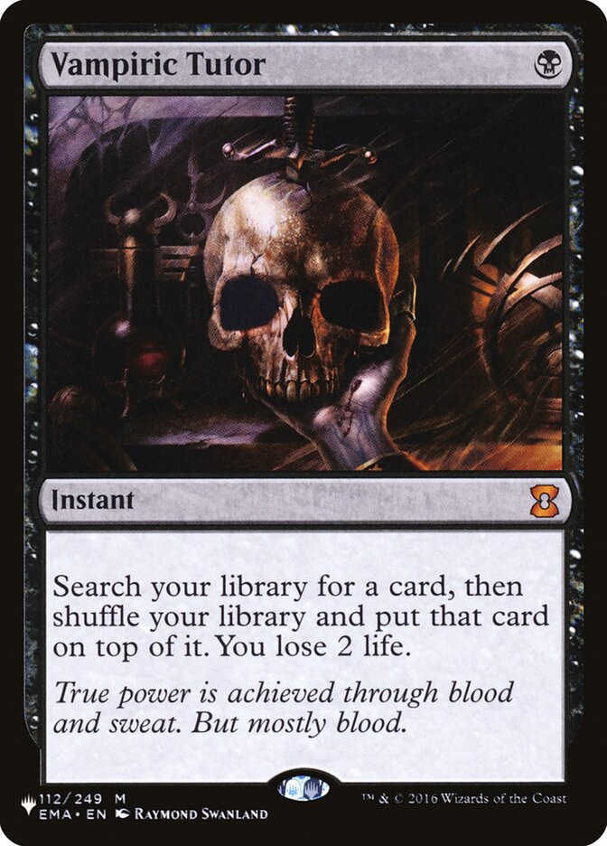 Vampiric Tutor — The List EMA-112/5581