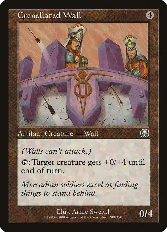 Crenellated Wall — Mercadian Masques 290/350