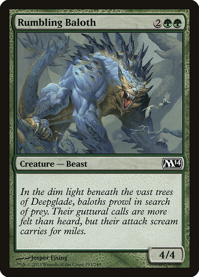Rumbling Baloth — Magic 2014 193/249
