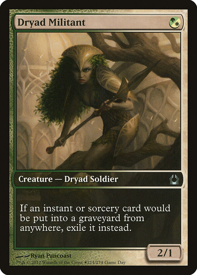 Dryad Militant — Return to Ravnica Promos 214/10