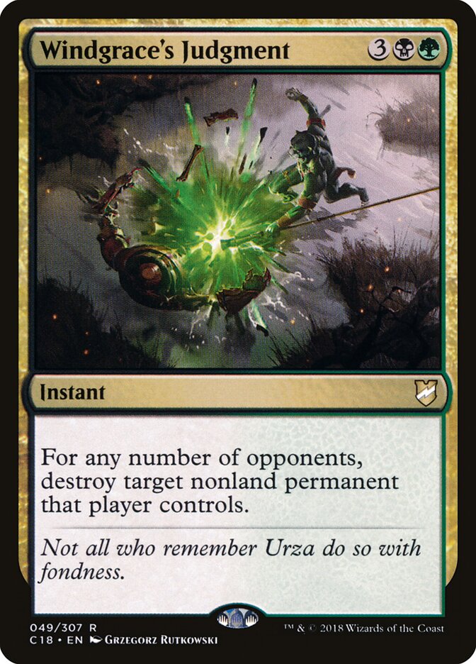 Windgrace's Judgment — Commander 2018 49/307