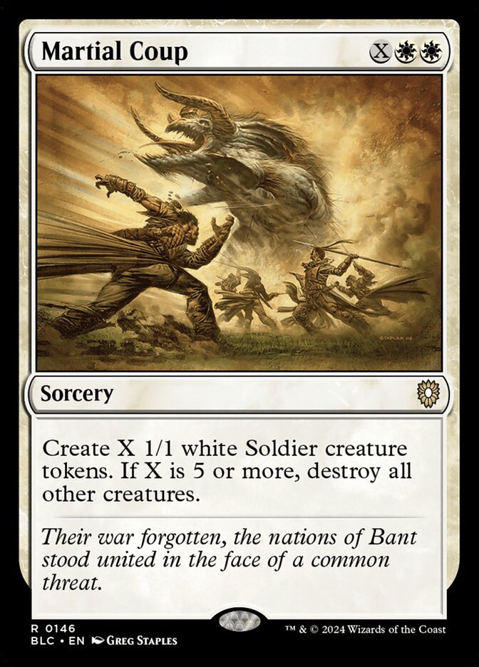 Coup d'état militaire — Bloomburrow Commander 146/356
