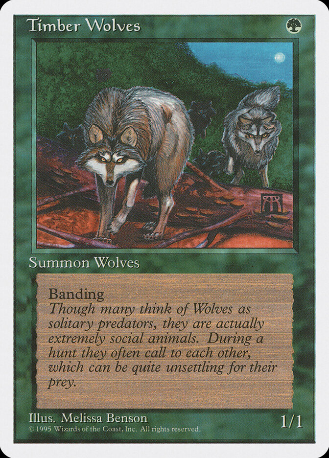 Timber Wolves — Fourth Edition 275/378