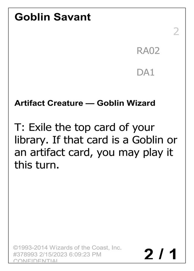 Goblin Savant — Unknown Event RA02a/512
