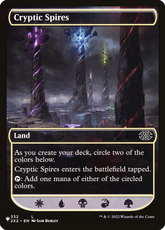 Cryptic Spires — The List 2X2-332/5581