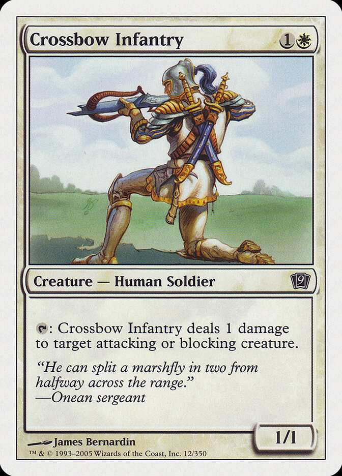 Crossbow Infantry — Ninth Edition 12/709