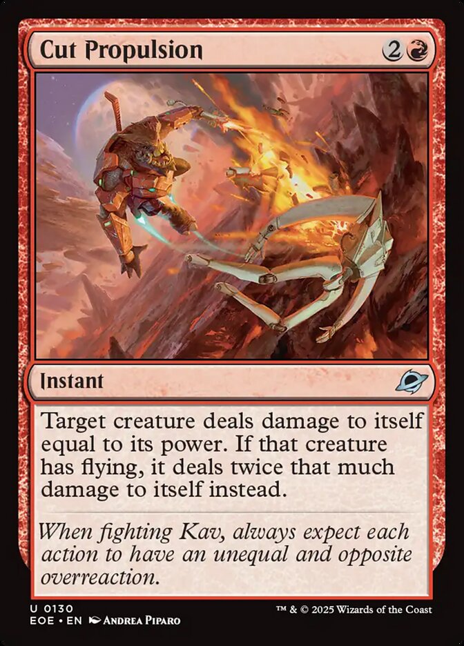 Cut Propulsion — Edge of Eternities 130/399