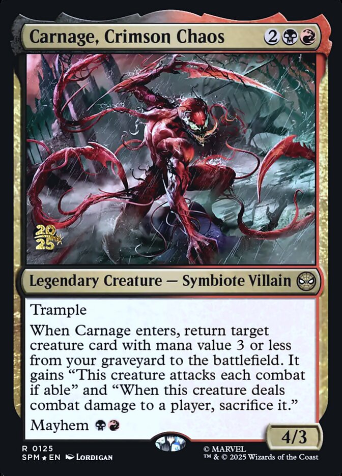 Carnage, Crimson Chaos — Marvel's Spider-Man Promos 125s/68