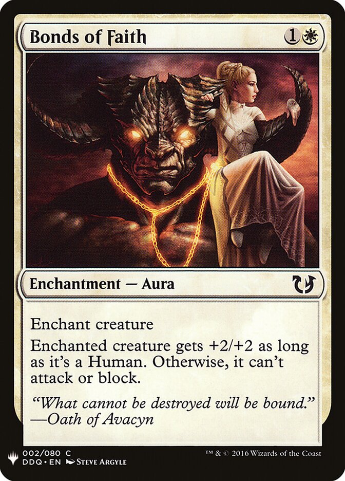 Bonds of Faith — The List DDQ-2/5581