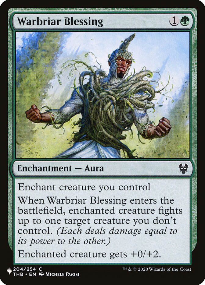Warbriar Blessing — The List THB-204/5581