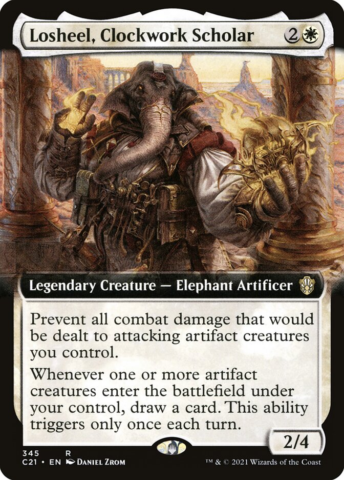 Losheel, Clockwork Scholar — Commander 2021 345/409