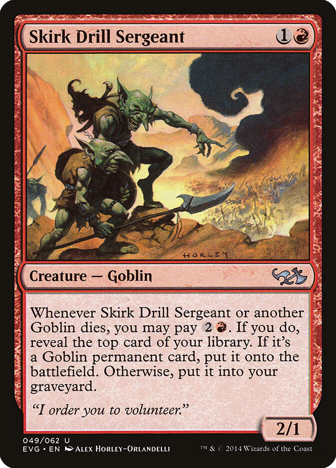 Skirk Drill Sergeant — Duel Decks Anthology: Elves vs. Goblins 49/62