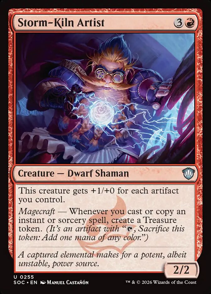 Storm-Kiln Artist — Secrets of Strixhaven Commander 255/426