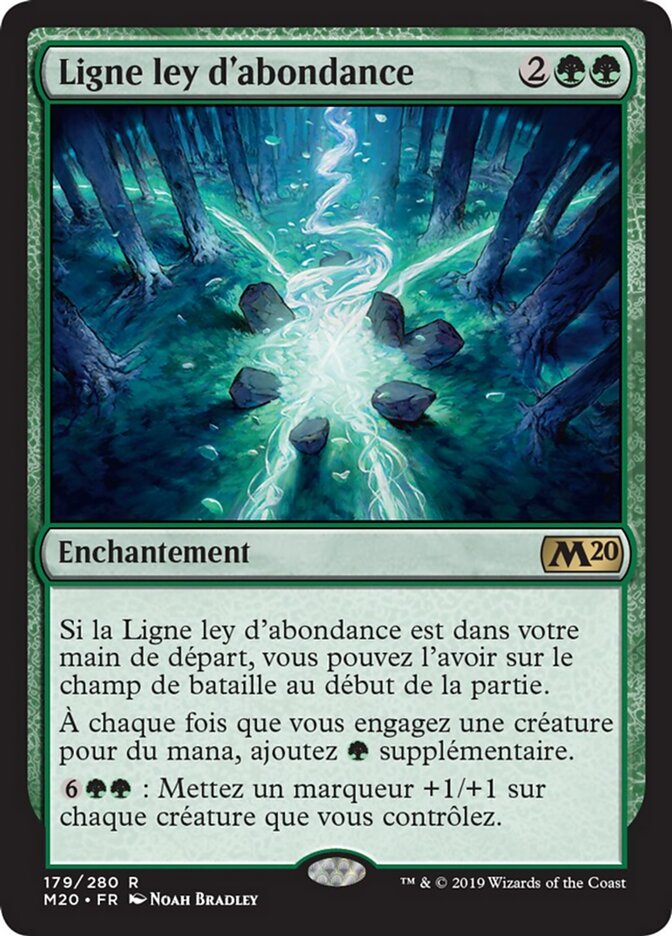 Ligne ley d'abondance — Core Set 2020 179/345