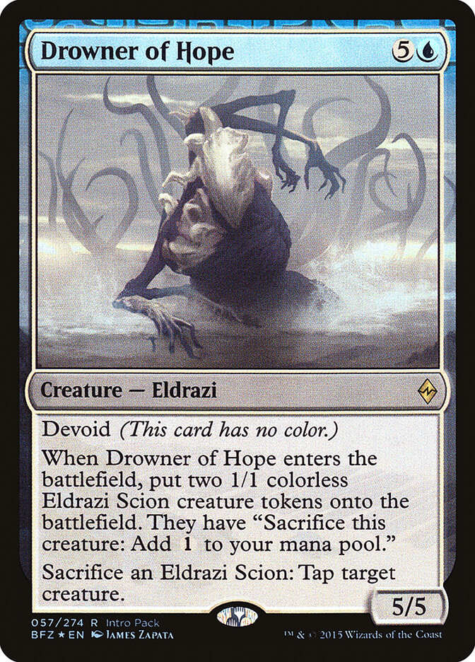 Drowner of Hope — Battle for Zendikar Promos 57/90