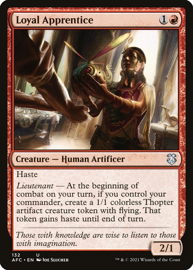 Loyal Apprentice — Forgotten Realms Commander 132/331