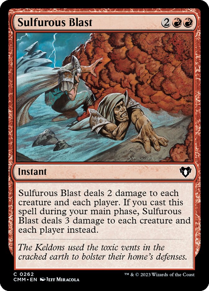 Sulfurous Blast — Commander Masters 262/1067