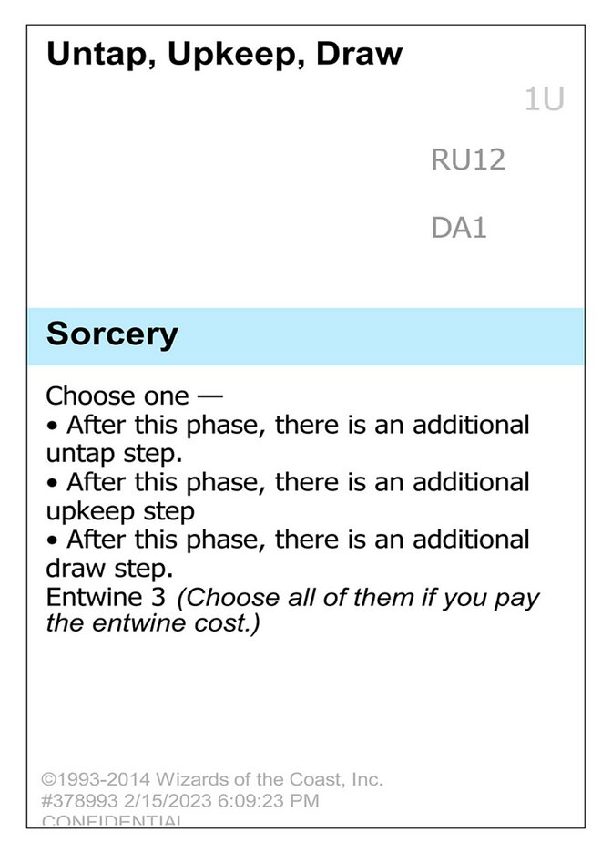 Untap, Upkeep, Draw — Unknown Event RU12/512