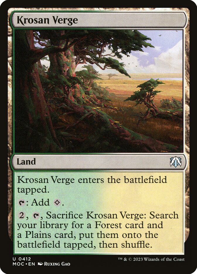 Krosan Verge — March of the Machine Commander 412/450