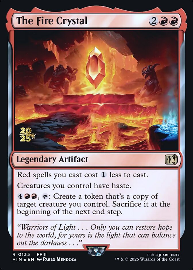 The Fire Crystal — Final Fantasy Promos 135s/94