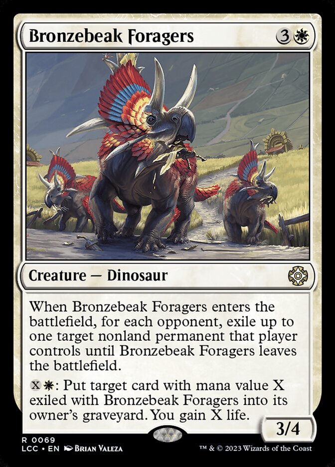 Bronzebeak Foragers — The Lost Caverns of Ixalan Commander 69/370