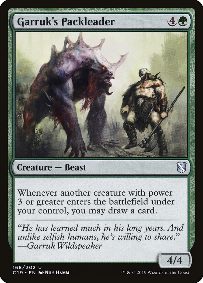 Garruk's Packleader — Commander 2019 168/302
